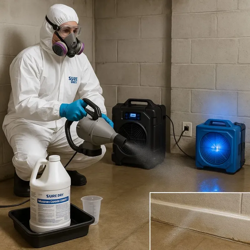 Sanitization and Odor Removal process in Granbury, TX